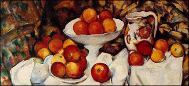 betvictro伟德体育塞尚的苹果和橘子静物画