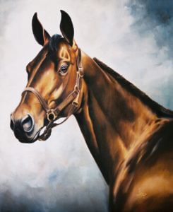 betvictro伟德体育委托绘制一幅马肖像